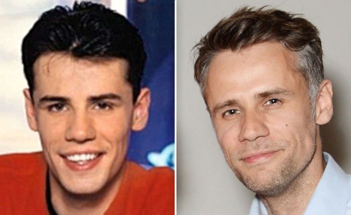 Richard Bacon then and now