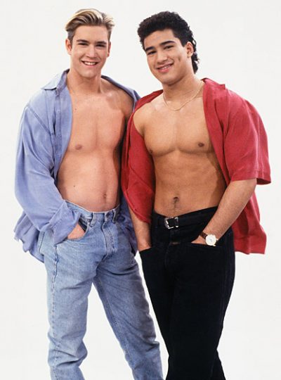 AC Slater and Zack Morris in Saved By The Bell