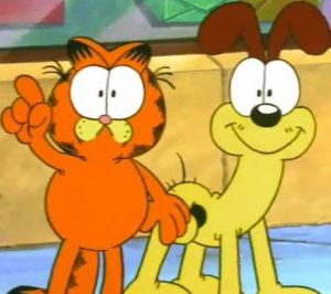 Garfield and Odie in Garfield and Friends