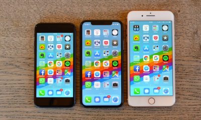 Stock photo of iPhones