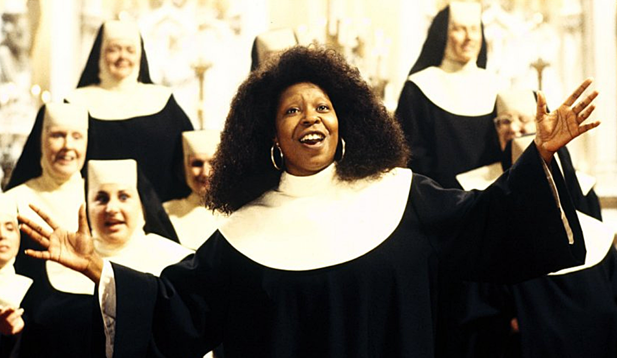 Mother Superior takes Deloris into witness protection in this musical movie about convent life by film director Emile Ardolino and producer Scott Rudin. It cast Whoopi Goldberg as a singing nun in a choir. Its iconic music inspired a Broadway show, and there's news of a second sequel in the works.