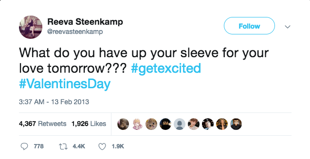 Reeva Steenkamp Last Tweet