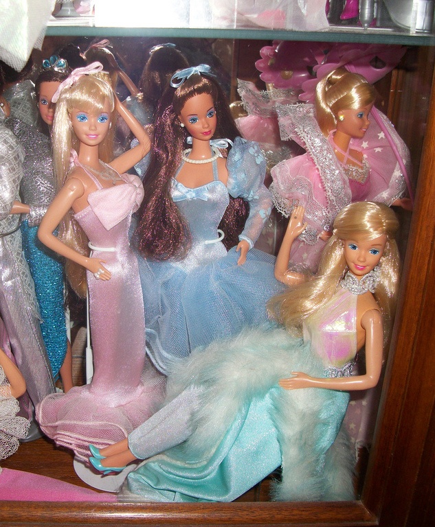 Vintage Barbie dolls from the 1980s
