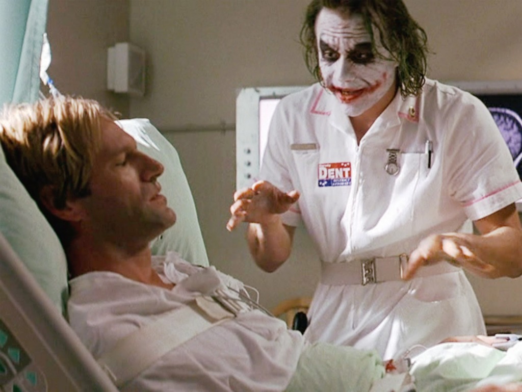 Heath Ledger as the Joker in Dark Knight Rises