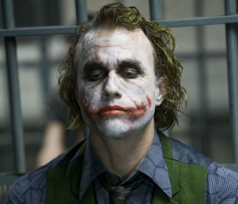 Heath Ledger as The Joker in Dark Knight Rises