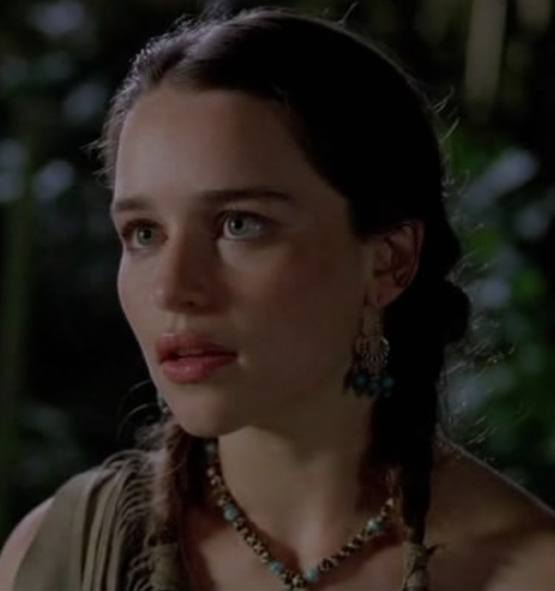 Emilia Clarke as Savannah Roundtree in Triassic Attack