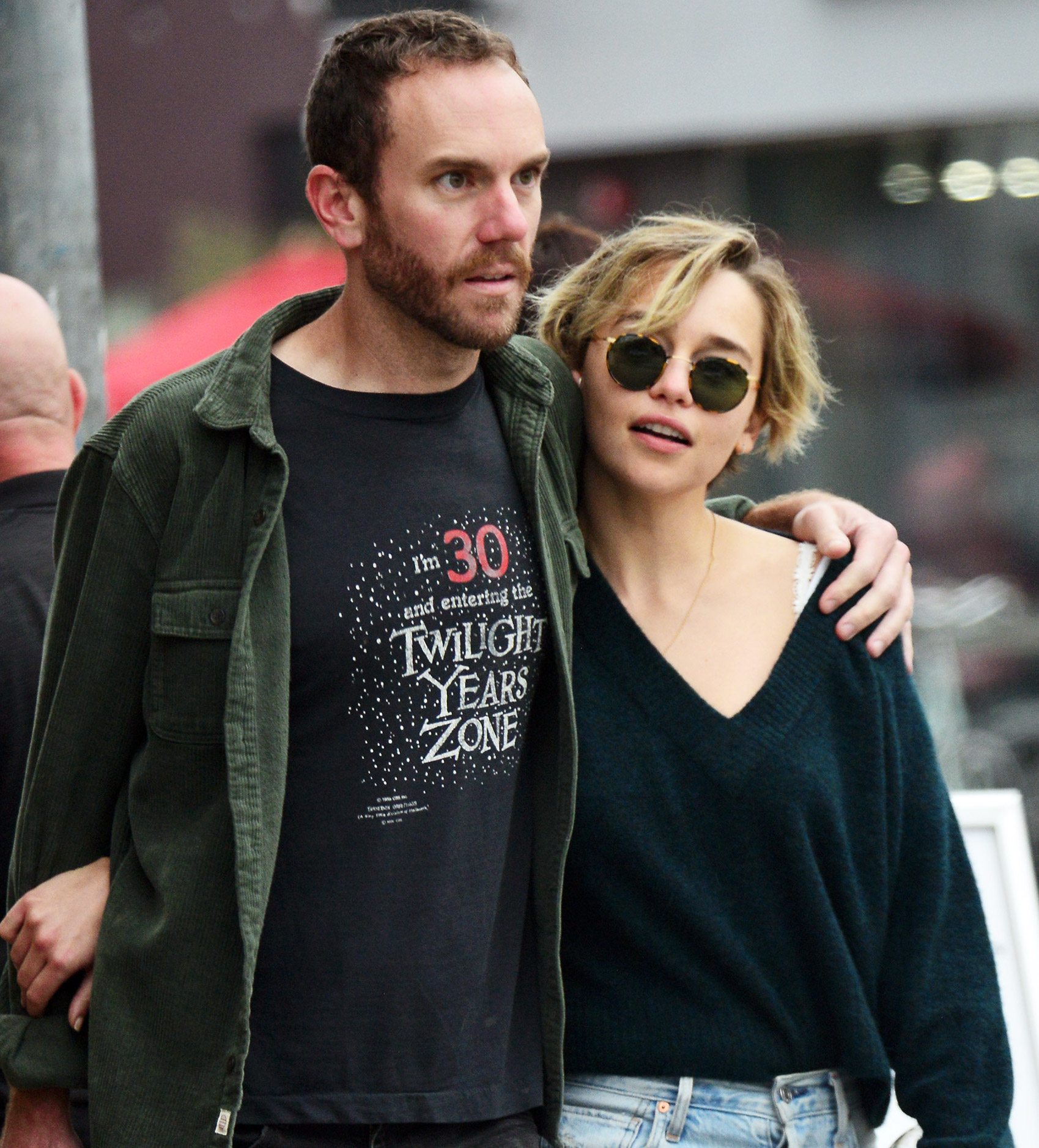 Emilia Clarke with boyfriend Charlie McDowell